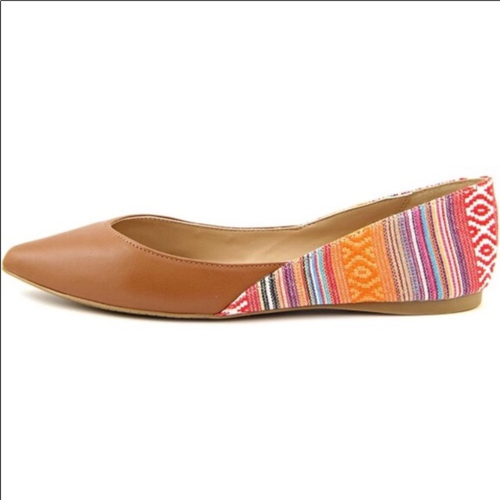 Audrey Brooke “Ballie” Pointed Toe Aztec Ballet Flats Size 8M